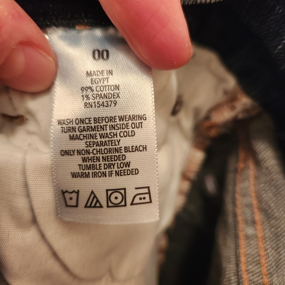 NEW Aeropostale Ripped Jean Shorts Size 00 - Picture 5 of 5